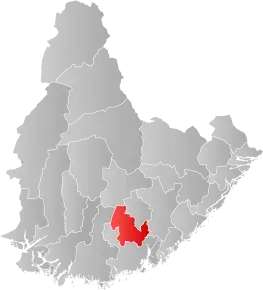 Poziția localității Comuna Vennesla