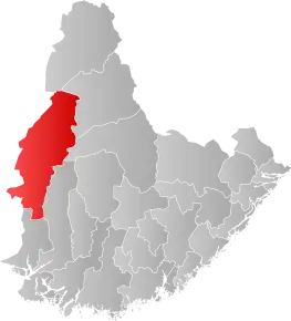 Poziția localității Comuna Sirdal