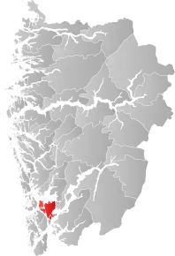 Poziția localității Comuna Tysnes