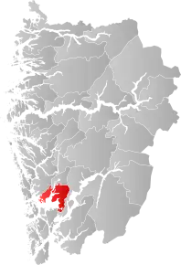 Poziția localității Bjørnafjorden (comună)