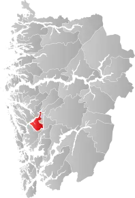 Poziția localității Comuna Osterøy