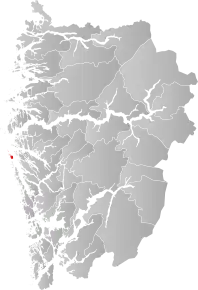 Poziția localității Comuna Fedje
