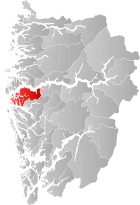 Poziția localității Comuna Gulen