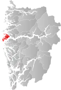 Poziția localității Comuna Solund