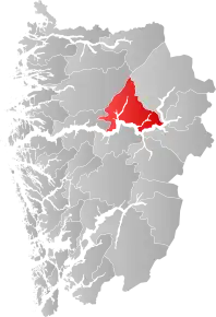 Poziția localității Comuna Sogndal