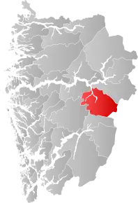 Poziția localității Comuna Aurland
