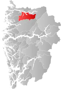 Poziția localității Comuna Gloppen