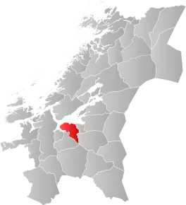 Poziția localității Trondheim