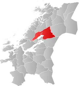 Poziția localității Comuna Steinkjer