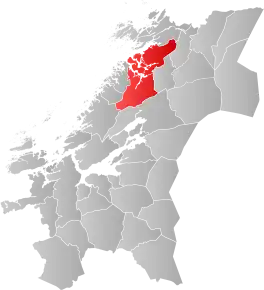 Poziția localității Comuna Namsos