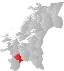 Poziția localității Comuna Rennebu