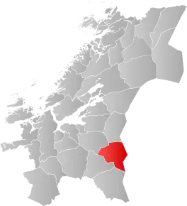 Poziția localității Tydal