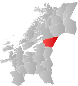 Poziția localității Comuna Verdal