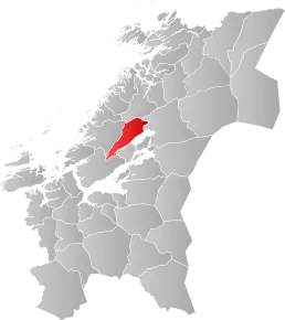 Poziția localității Comuna Verran