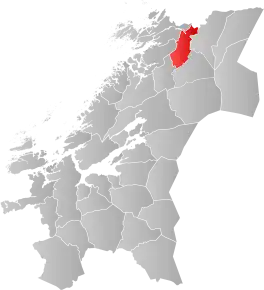 Poziția localității Comuna Høylandet