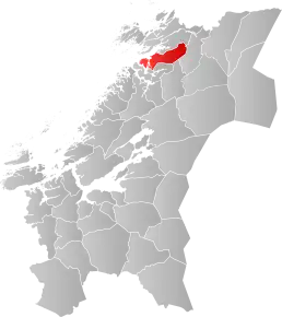 Poziția localității Comuna Fosnes