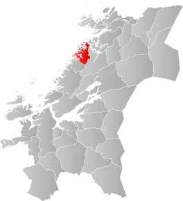 Poziția localității Flatanger