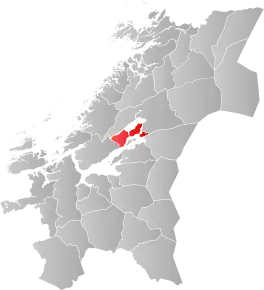 Poziția localității Comuna Inderøy