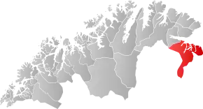 Poziția localității Comuna Sør-Varanger