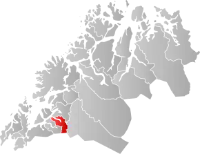 Poziția localității Comuna Lavangen