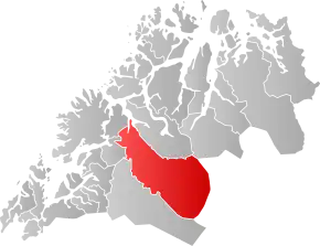 Poziția localității Comuna Målselv