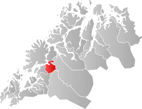Poziția localității Comuna Sørreisa