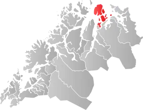 Poziția localității Comuna Skjervøy