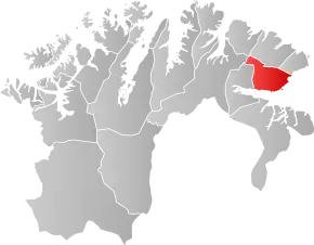 Poziția localității Comuna Vadsø