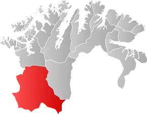 Poziția localității Comuna Kautokeino