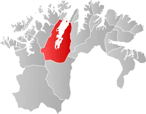 Poziția localității Comuna Porsanger