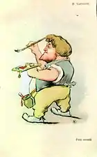 Nicolae Vermont - caricatură de Nicolae S. Petrescu-Găină