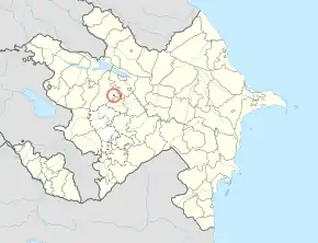 Poziția localității Naftalan