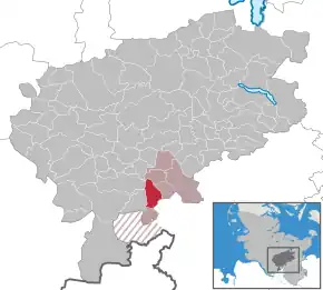 Poziția localității Nahe