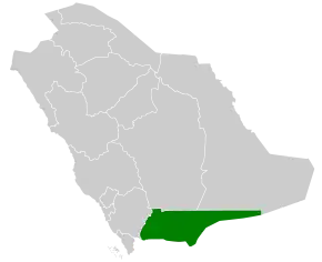 Poziția localității Provincia Najran
