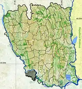 Amplasarea în cadrul județului



		
Poziția în cadrul României