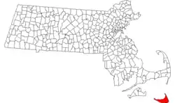 Location in Nantucket County in Massachusetts