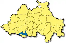 Poziția  Nassenfels pe harta districtului Eichstätt