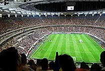 Arena Națională la meciul de deschidere, România vs. Franța, scor 0-0, 6 septembrie 2011
