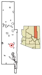 Poziția localității Holbrook
