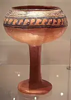 Cupă ceramică, Navdatoli, Malwa, India, 1300 BCE.