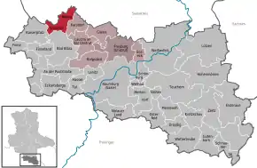 Poziția localității Nebra