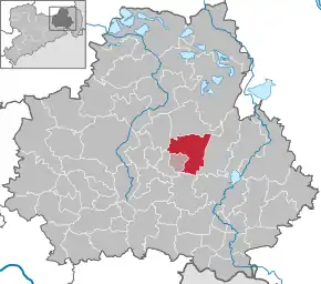 Poziția  Neschwitz pe harta districtului Bautzen