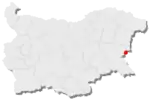 Locaţia pe harta Bulgariei