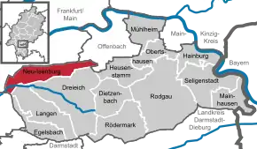 Poziția localității Neu-Isenburg