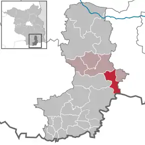Poziția  Neu-Seeland pe harta districtului Oberspreewald-Lausitz