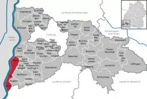 Poziția localității Neuenburg am Rhein