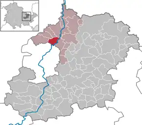 Poziția Neuengönna pe harta districtului Saale-Holzland-Kreis