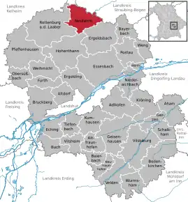 Poziția localității Neufahrn in Niederbayern
