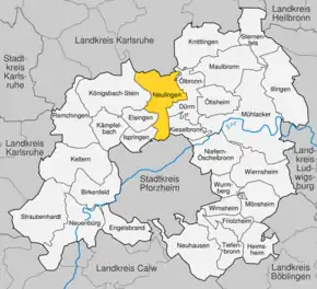 Poziția localității Neulingen