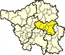 Poziția regiunii Districtul rural Neunkirchen (Landkreis Neunkirchen)